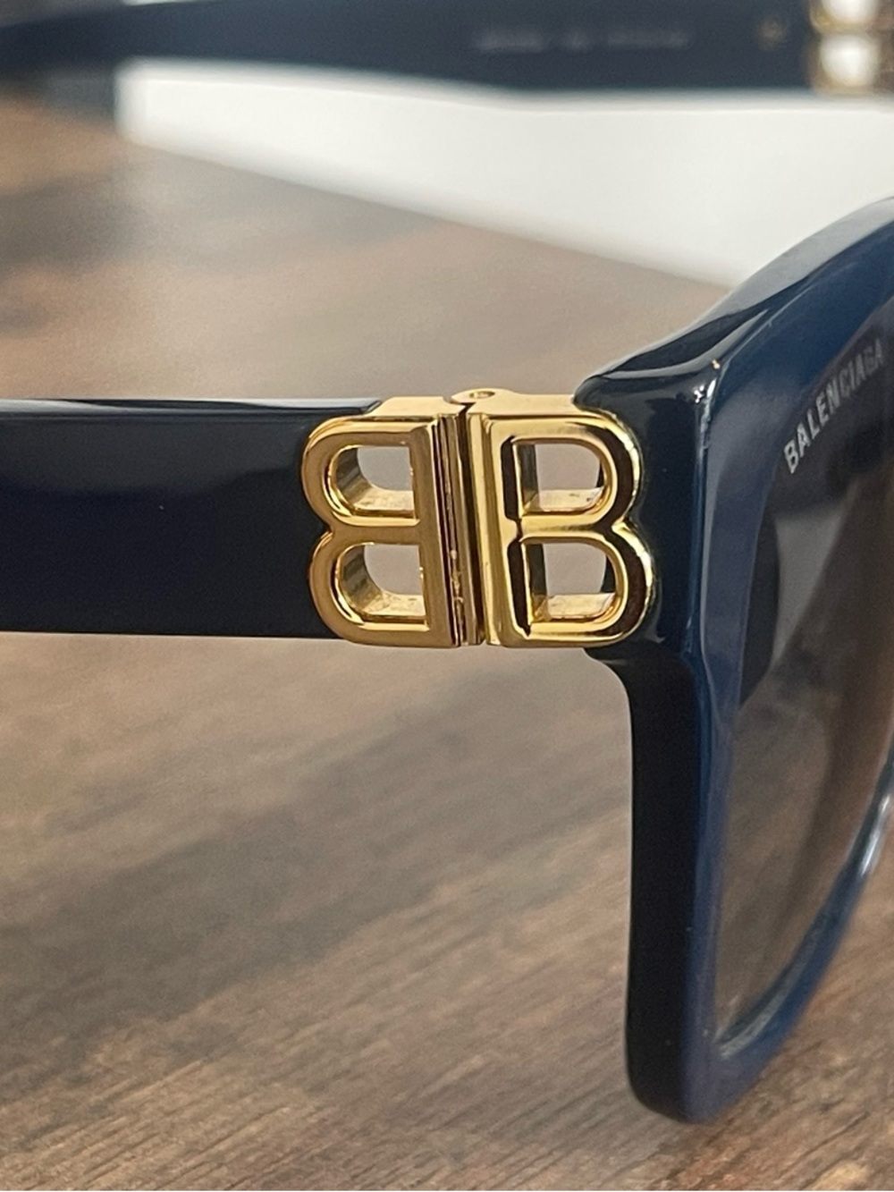 Balenciaga Sunglasses - Model BB0102SA-001 in Navy - BRAND NEW 💙 - Picture 3 of 11